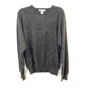 Roundtree &‎ Yorke Cashmere Sweater Gray Sz M Crewneck Vintage Platinum Label